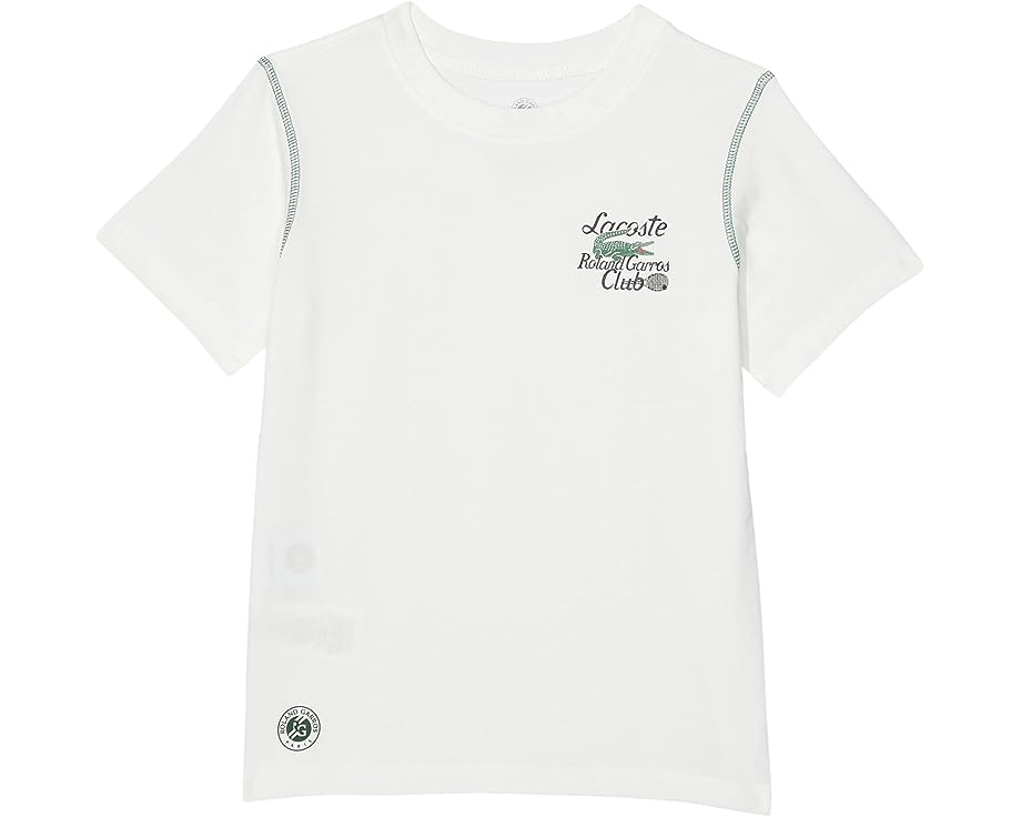 Boys' Shirts & Tops | Lacoste Kids Short Sleeve Roland Garros Clube Crew Neck T-Shirt (Big Kids) - NKA9800
